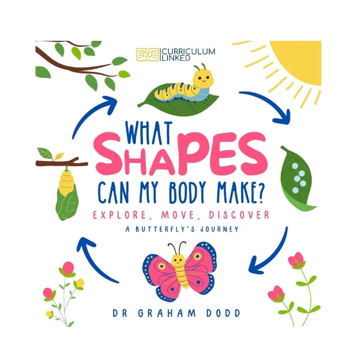 What Shapes Can My Body Make? A Butterfly's Journey (eBook + Book) – cover